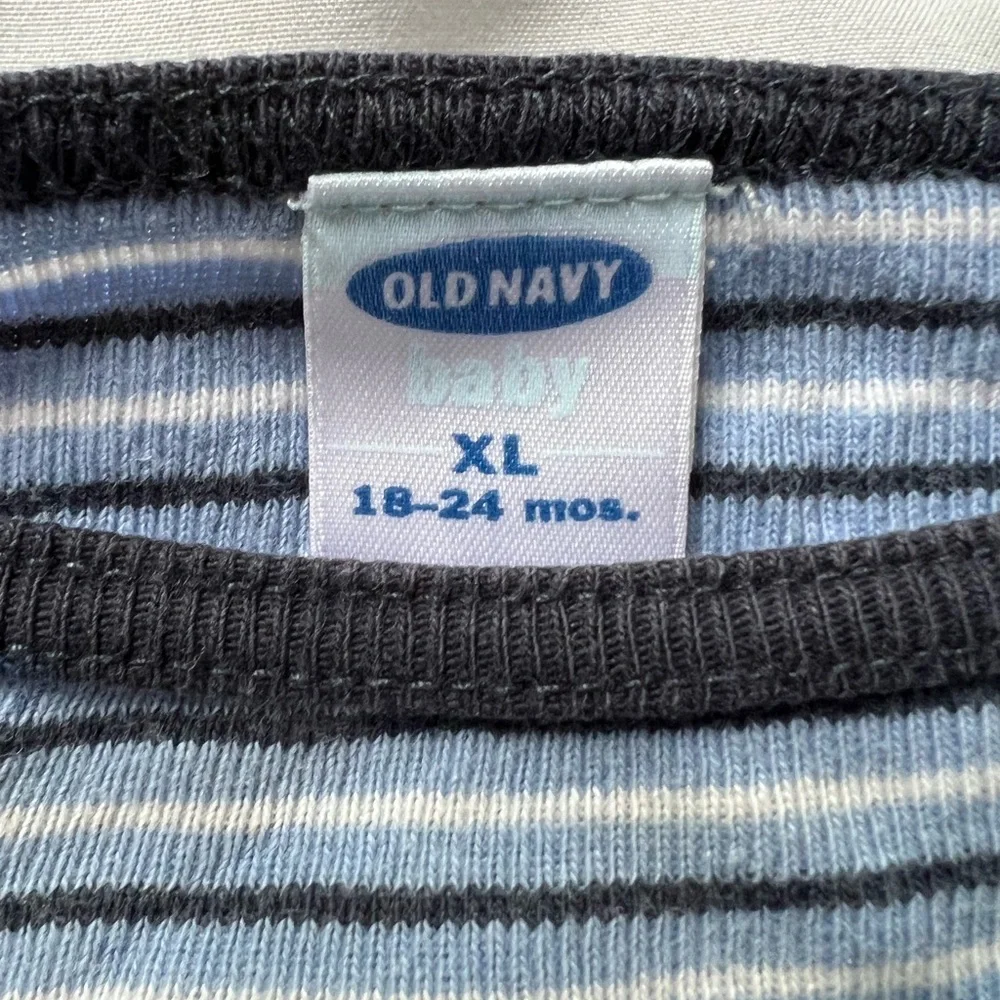 Old Navy Baby Bo Striped Blue and white One Piece cotton